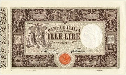 Lire 1000 matrice laterale - ,