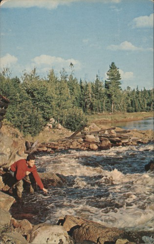 Man fishing rushing - fishing,