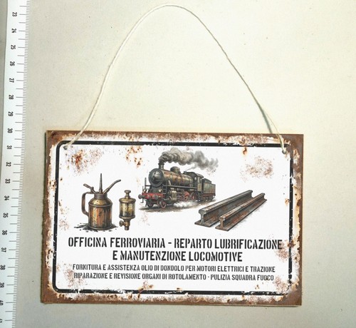 Targa treno stazione - , officina
