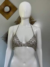 ZARA - Silver Rhinestone Bra