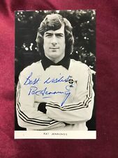 Autografo PAT JENNINGS-Nazionale IRLANDA DEL NORD anni 70-ex-Arsenal Tottenham