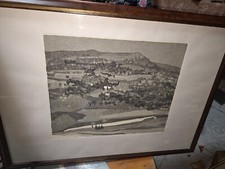 Nunzio Gulino Acquaforte Paesaggio Marchiggiano 1995