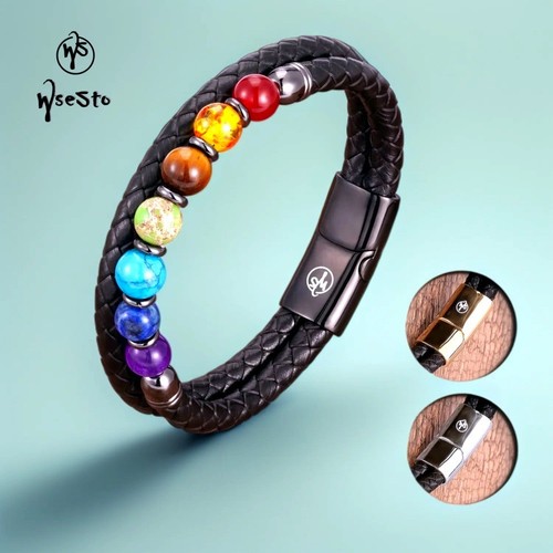 Bracciale wsesto pelle pietra - wsesto,