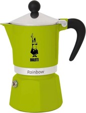 BIALETTI CAFFETTIERA MOKA EXPRESS RAINBOW 3 TAZZA VERDE NON ADATTA A INDUZIONE C