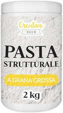 Pasta Strutturale Grossolana 2Kg Massa Bianca Pasta Modellabile per Progetti Art