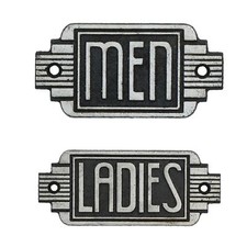 Insegna Art Decò Donna e Uomo