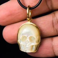 Ciondolo teschio oro vermeil - teschio,