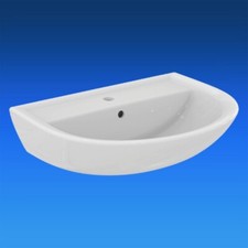 Ideal Standard Eurovit Lavandino Lavabo 65 X 49,5 CM, Con Foro per Rubinetto,