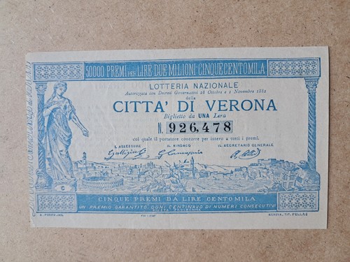 Biglietto lotteria nazionale - nazionale,