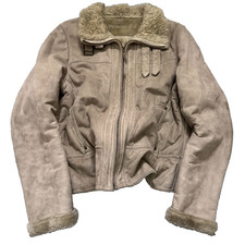 Giacca beige ecopelle