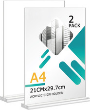 2 Pezzi Espositore Plexiglass