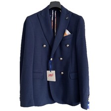 Bob giacca doppiopetto tg. 48 M capospalla uomo blu