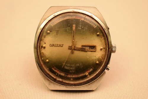 Vintage orient 21j calendar - orient,