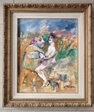 Mino Maccari, olio su tavola, cm 50 x 60 con archivio