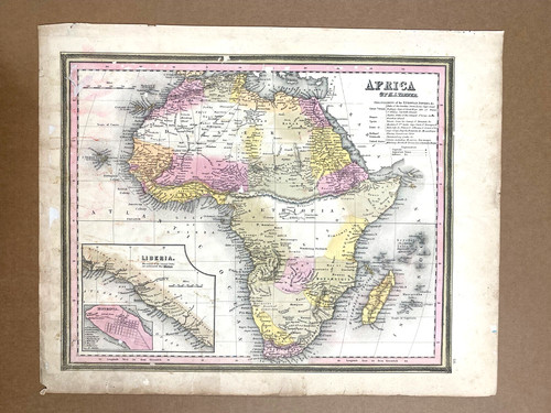1846 mitchell atlas - mitchell's, mappa