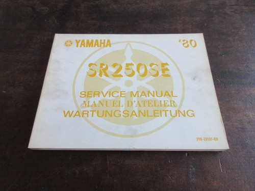 Yamaha sr250se 1980 shop - yamaha,