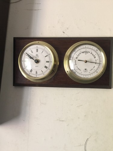 Barometro orologio vintage - barometro,