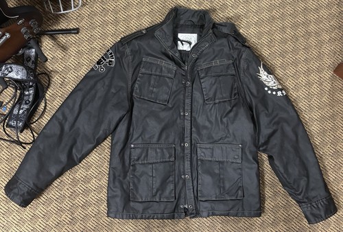 Giacca moto vintage kanji - giacca,