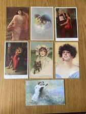 LOTTO 7 CARTOLINE ILLUSTRATE