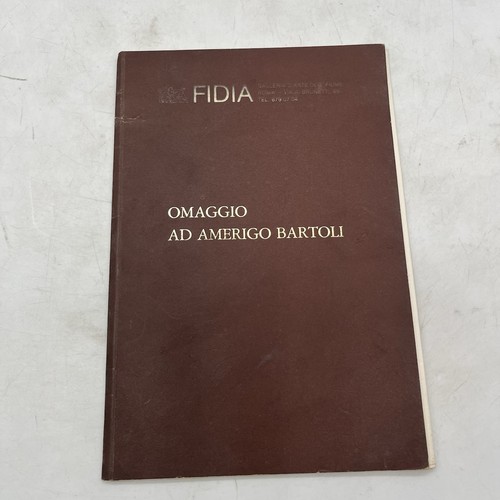 Omaggio amerigo bartoli - omaggio, ad