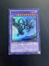 YU GI OH CARTA PRIMO DEI DRAGHI SUPER RARA 1ED NECH-IT050 MINT DECK VINTAGE