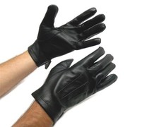 Guanti in pelle sfoderata uomo di colore nero 90016608