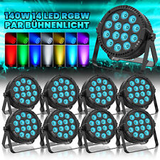 8x UKING RGBW 14 LED par faretto faro 140 W DMX party wash luce di scena