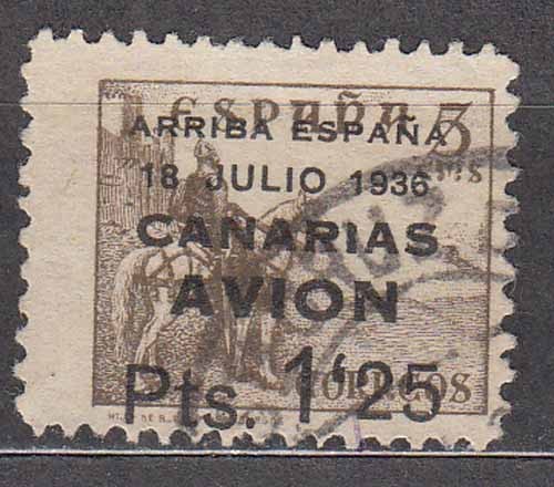 Canarie posta 1937 edifil - posta, 22