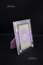 Cornice Portafoto Argentata Bambina Rosa Les Petits 12x16 Cm
