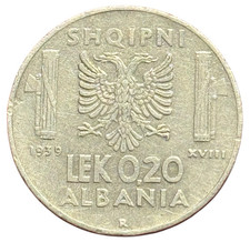 0,20 LEK 1939 XVIII AMAGNETICA