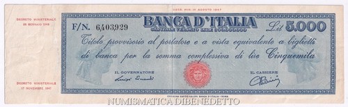 Repubblica italiana 5000 - italiana,