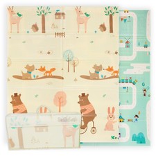 Tappeto da Gioco per Bambini e Neonati Pieghevole, reversibile, 180*150*1cm
