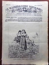 L'illustrazione Popolare 28 Luglio 1889 Spiagge Giordano Golfo di Napoli Parigi