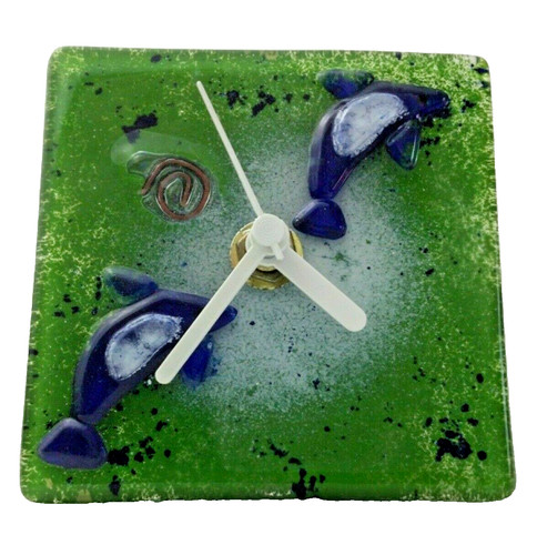 Orologio vetro artistico - orologio,