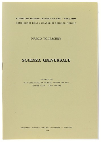 Scienza universale - universale.,