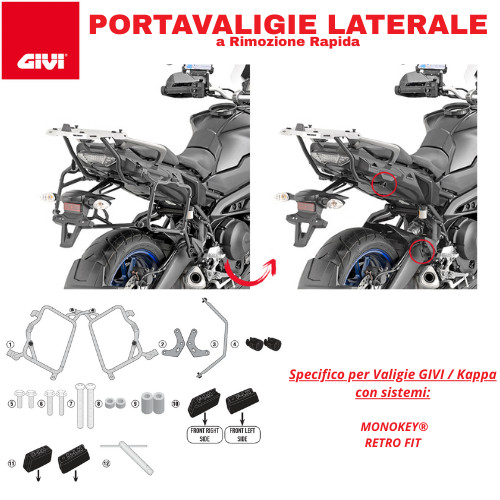 Givi portavaligie laterale - givi,