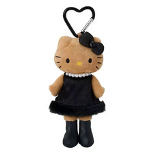 Kawaii Sanrio Hello Kitty gambe lunghe nero peluche portachiavi ciondolo bambola giocattolo regalo