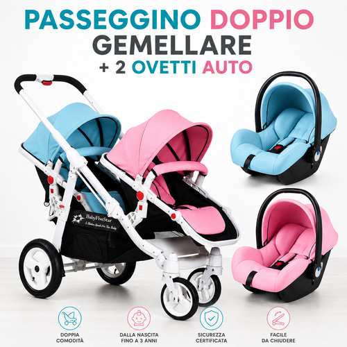 Passeggino carrozzina 3in1 - passeggino,