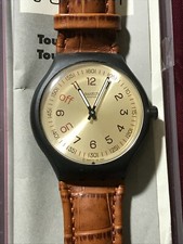 Orologio SWATCH Touch Alarm BE ON TIME (STAM100)-Condiz.TOP! Compl.funz! Pelle