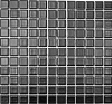 Mosaico nero opaco - opaco, specchio