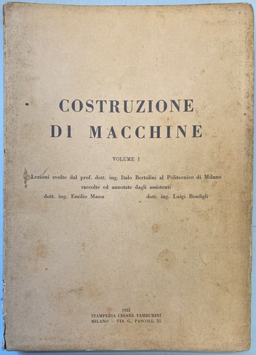 Costruzione macchine vol 1 - macchine, vol.1