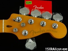 Fender American Ultra II Jazz BASS V 5 corde COLLO + ACCORDATORI, moderno "D", acero