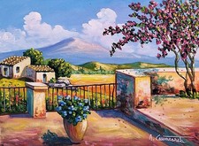 COMPRALO SUBITO 90 EURO 40x30  quadro dipinto olio  paesaggio  marina  firmato
