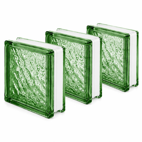 Vetromattone verde 19x19x8 - verde, cm