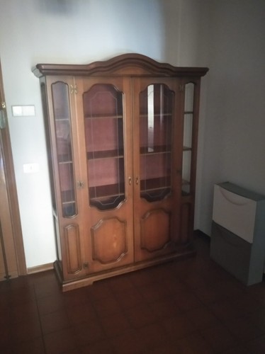Mobile con vetrina legno - mobile,