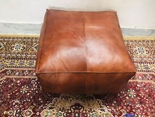 Pouf nuovo pelle non imbottita