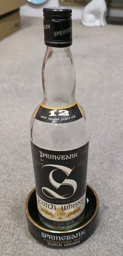 Rare springbank whisky bottle - whisky,