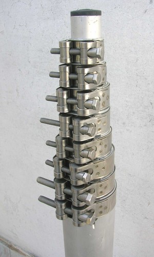 Supporto palo tubo telescopico - tubo,