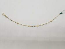 BRACCIALE DA DONNA A MAGLIA CON ZIRCONI IN ORO GIALLO 18KT 2,2 GRAMMI (5273)