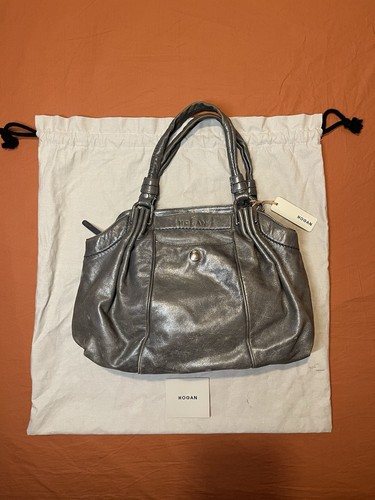 Handbag hogan grey leather - grey,,
